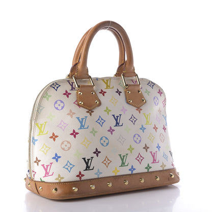 Louis Vuitton Monogram Multicolor Alma White 3 of 12