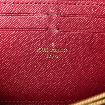 Louis Vuitton Monogram Clemence Wallet Fuchsia 6 of 8