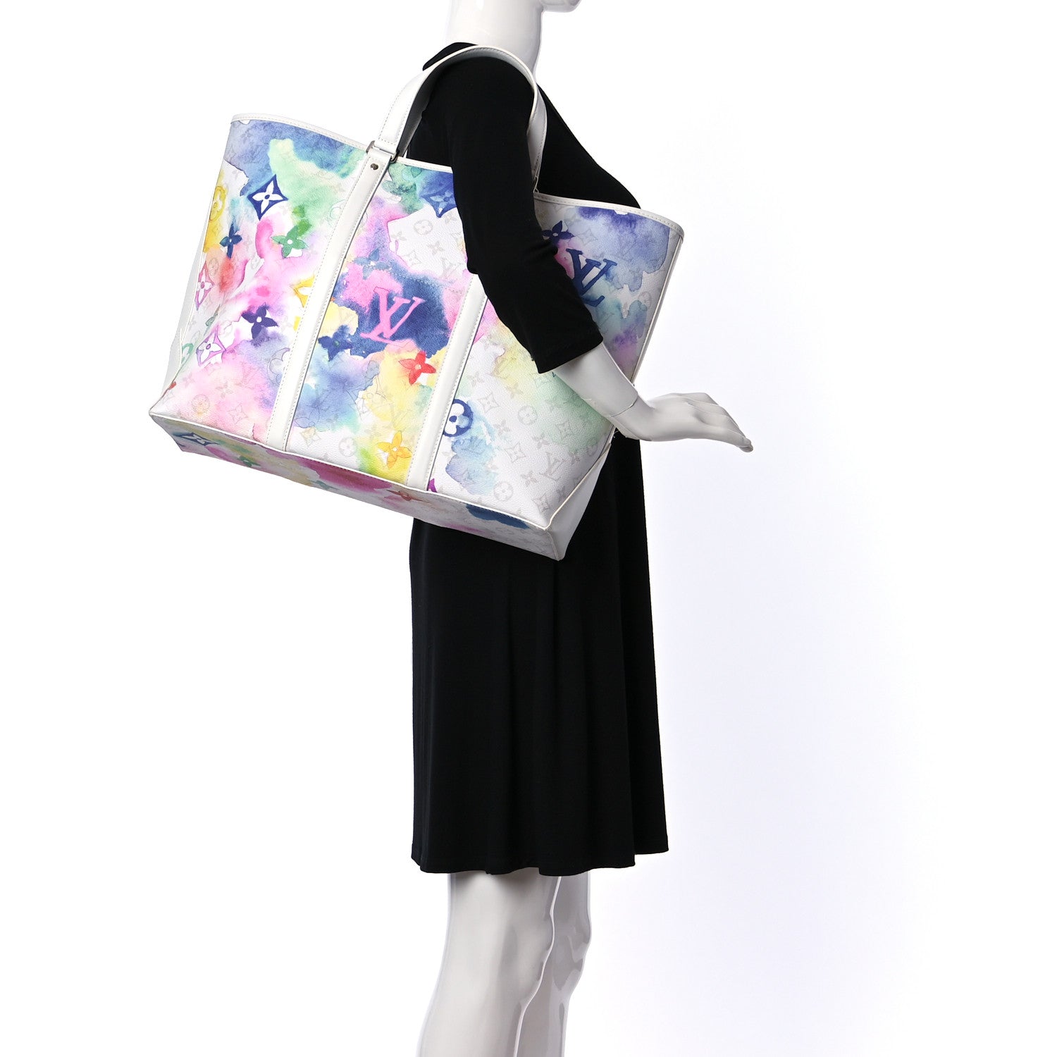 Louis Vuitton Monogram Watercolor New Tote GM Multicolor 2 of 8