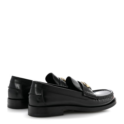 Gucci Calfskin Millennial Ribot Womens GG Loafers 38.5 Black 5 of 10