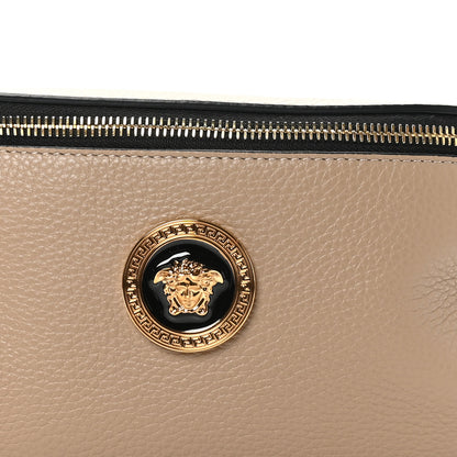 Versace Grained Calfskin Vanitas Medusa Belt Bag Taupe 7 of 9