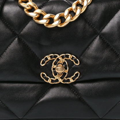 Chanel Lambskin Quilted Medium Chanel 19 Flap Black 8 of 12