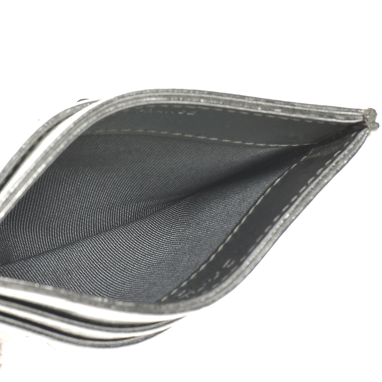 Chanel Metallic Aged Calfskin Quilted Reissue Card Holder Silver 5 of 10
