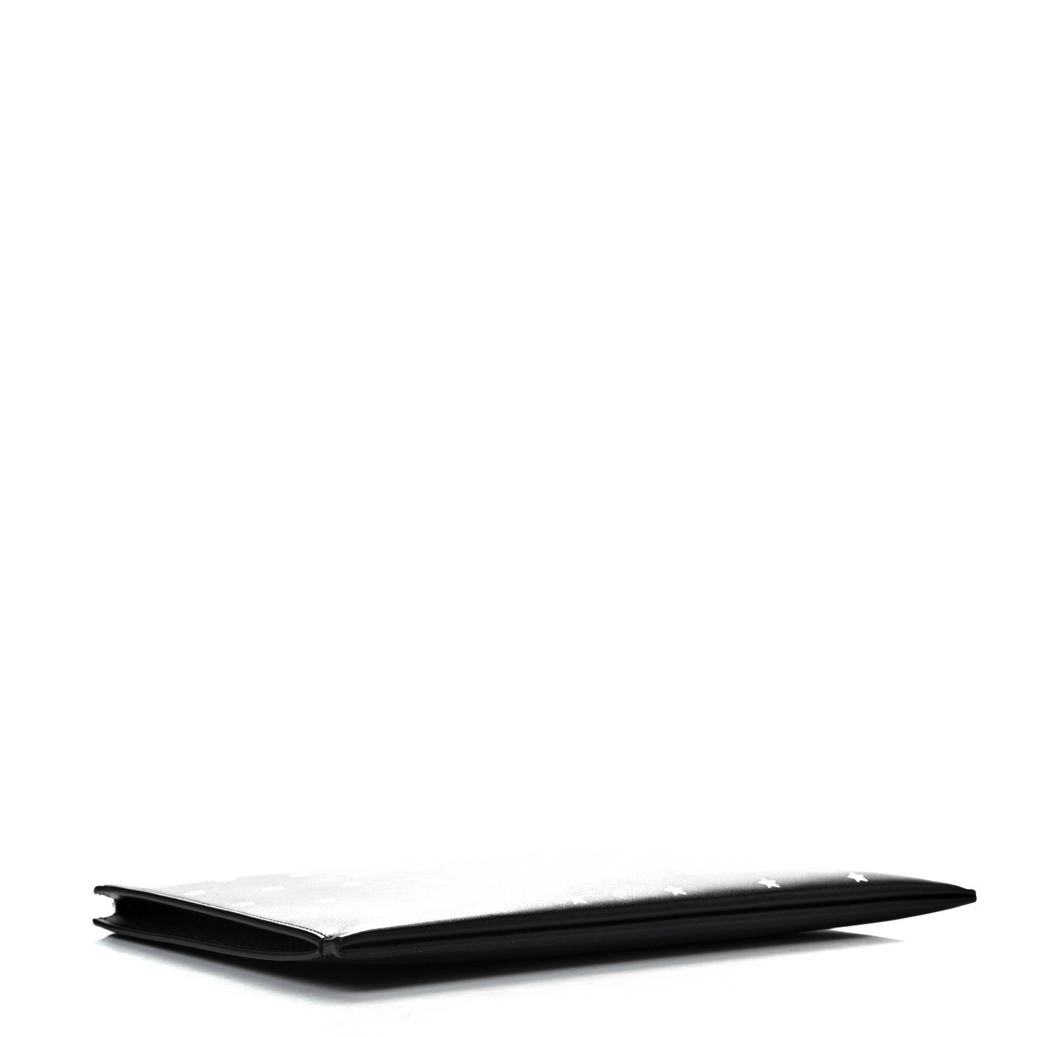 Saint Laurent Calfskin Star Logo Zipped Tablet Pouch Black 4 of 7