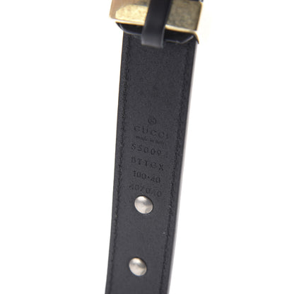Gucci Calfskin Star Studded Torchon Double G Belt 100 40 Black 6 of 6