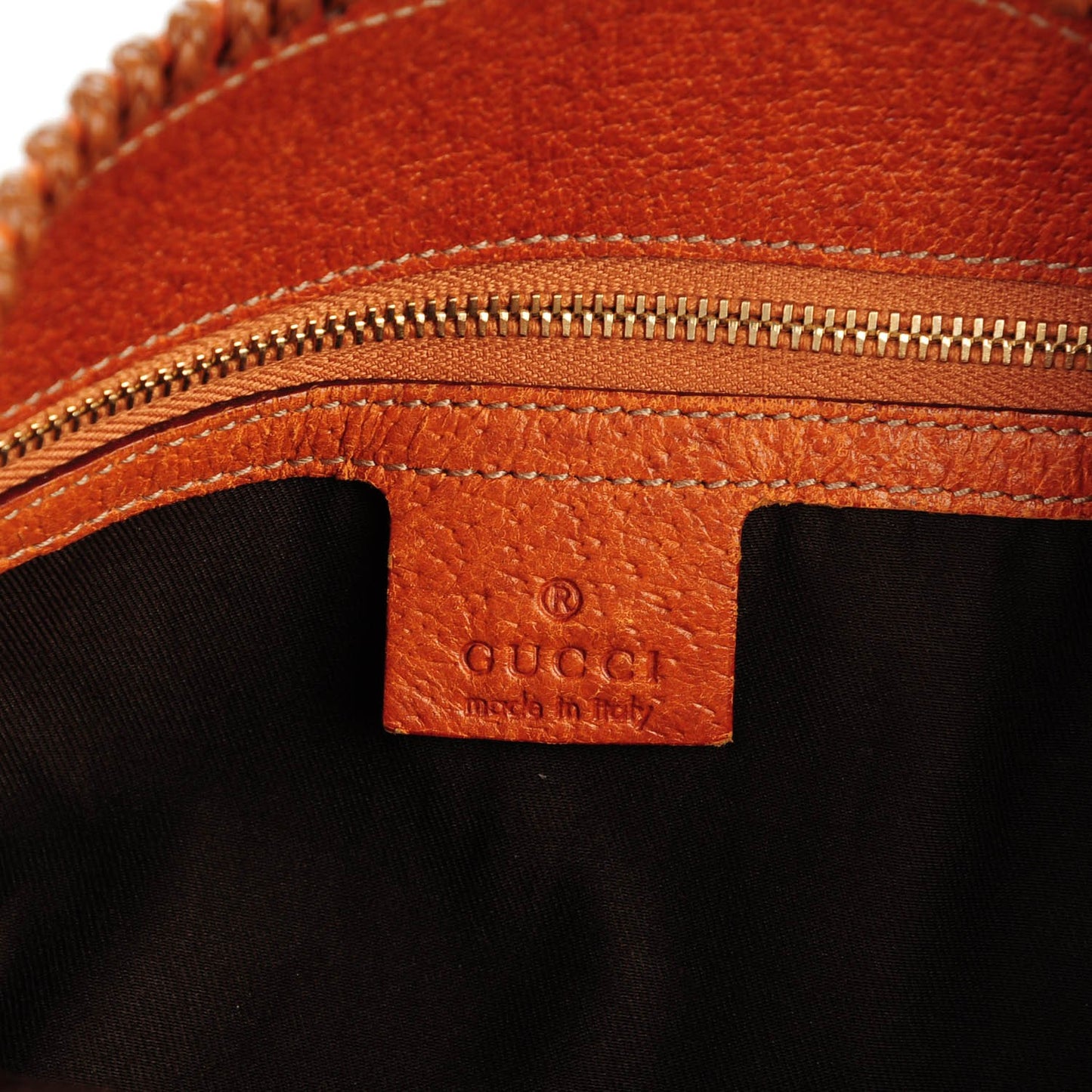 Monogram Large Horsebit Chain Hobo Brown