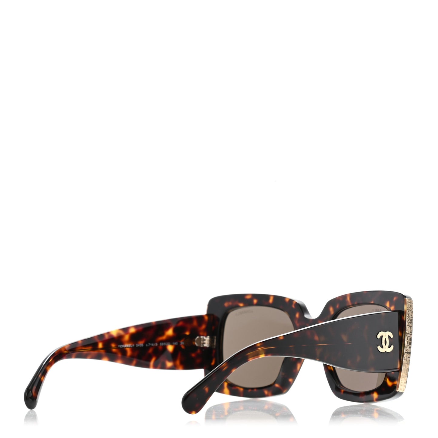 Acetate Rectangle Sunglasses 5435 Tortoise