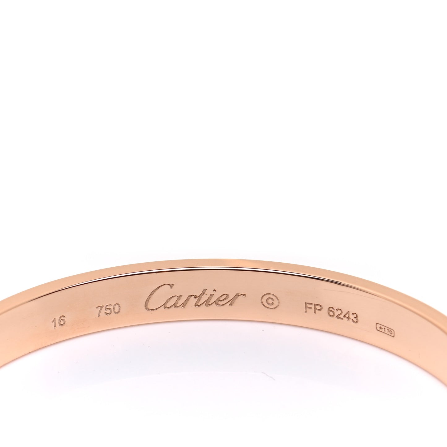 18K Pink Gold LOVE Bracelet 16