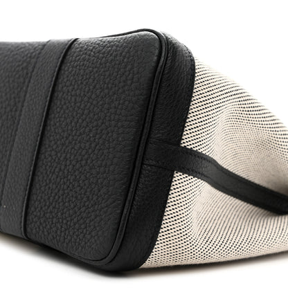 Hermes Twill H Negonda Garden Party 30 TPM Tote Ecru Black 10 of 11