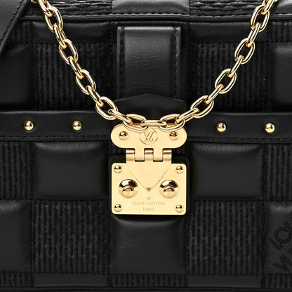 Louis Vuitton Lambskin Damier Quilt Troca PM Black 7 of 10