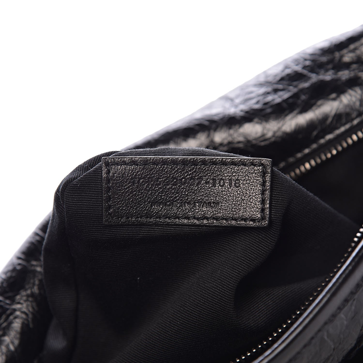 Saint Laurent Crinkled Calfskin Matelasse Monogram Medium Niki Chain Satchel Black 8 of 11