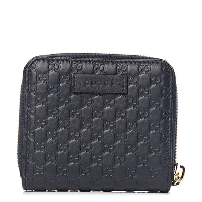 Gucci Microguccissima Compact Wallet Navy 1 of 9