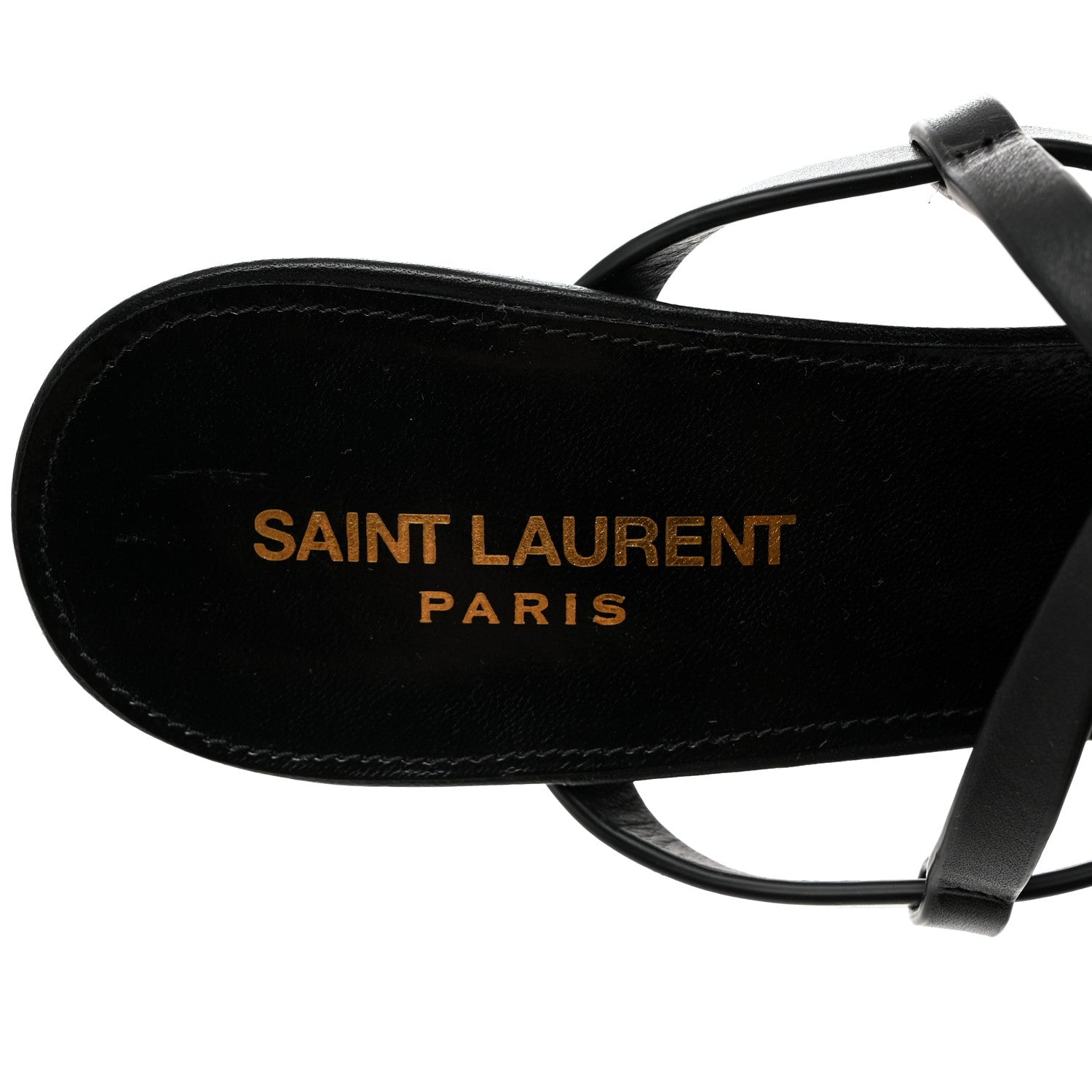Saint Laurent Calfskin Cassandra 60 Sandals 40 Black 6 of 9