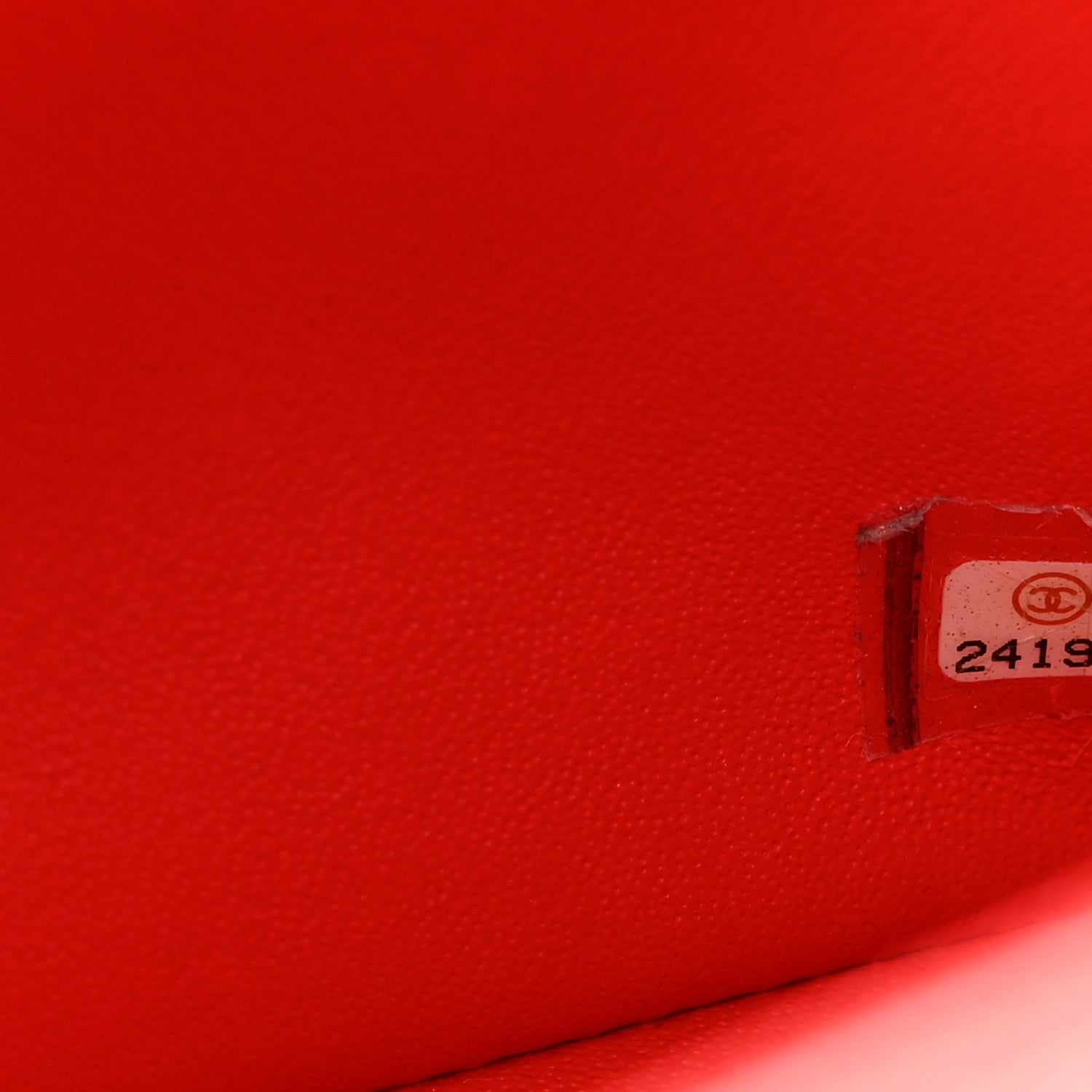 Chanel Caviar Chevron Quilted Mini Rectangular Flap Red 7 of 11