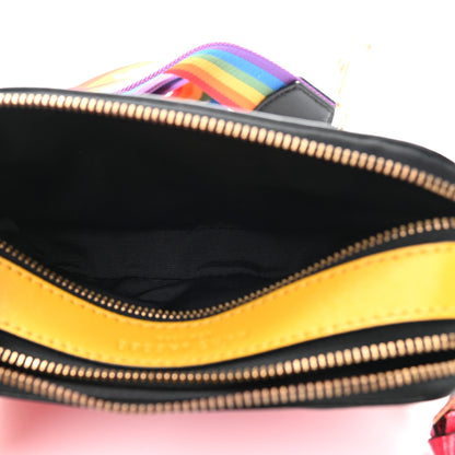 Marc Jacobs Saffiano Rainbow Strap Color Block Small Snapshot Camera Bag Pink Multicolor 6 of 13