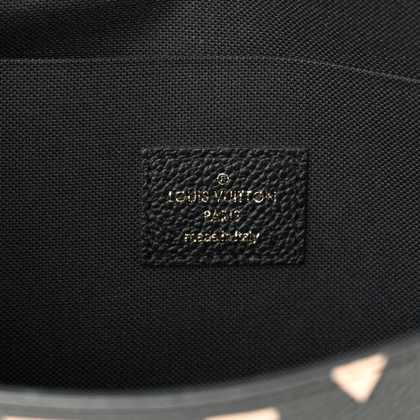 Empreinte Monogram Giant Crafty Pochette Felicie Black Crème