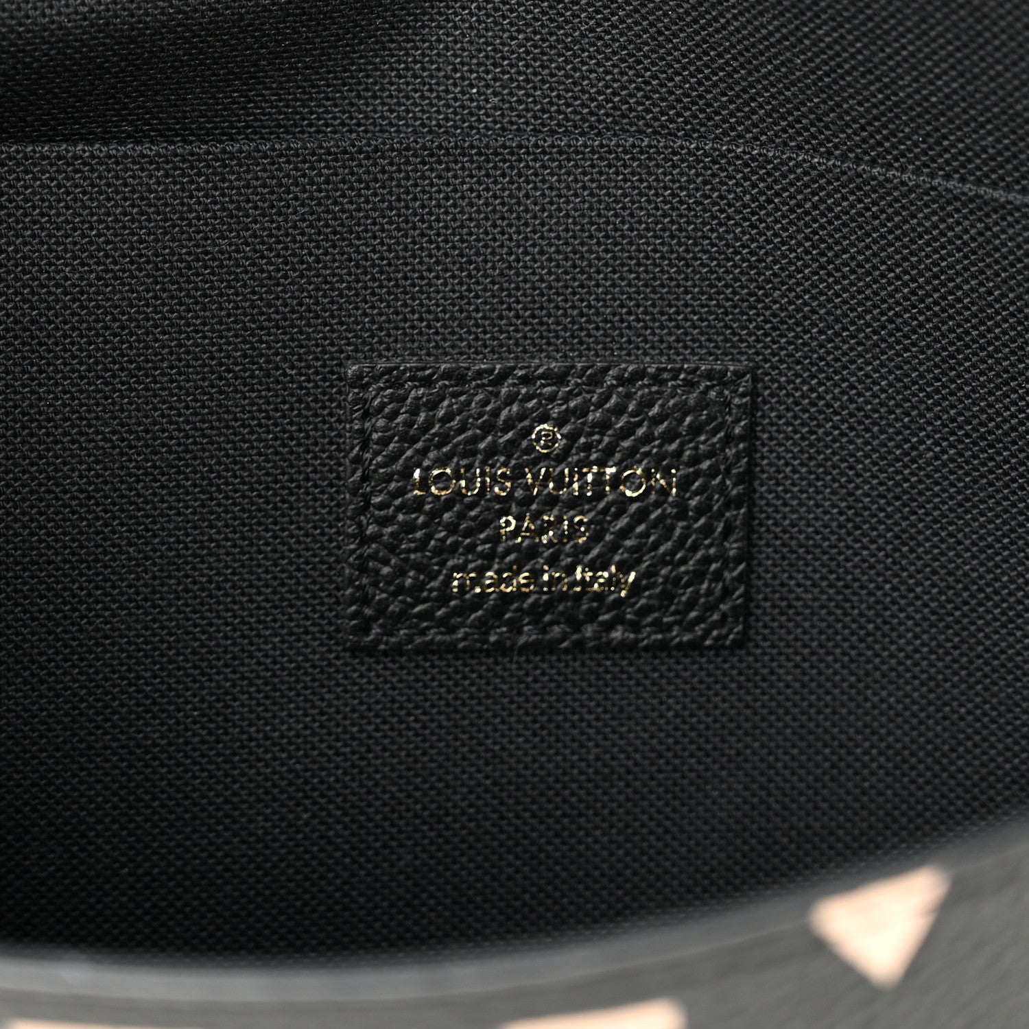 Louis Vuitton Empreinte Monogram Giant Crafty Pochette Felicie Black Crème 6 of 10