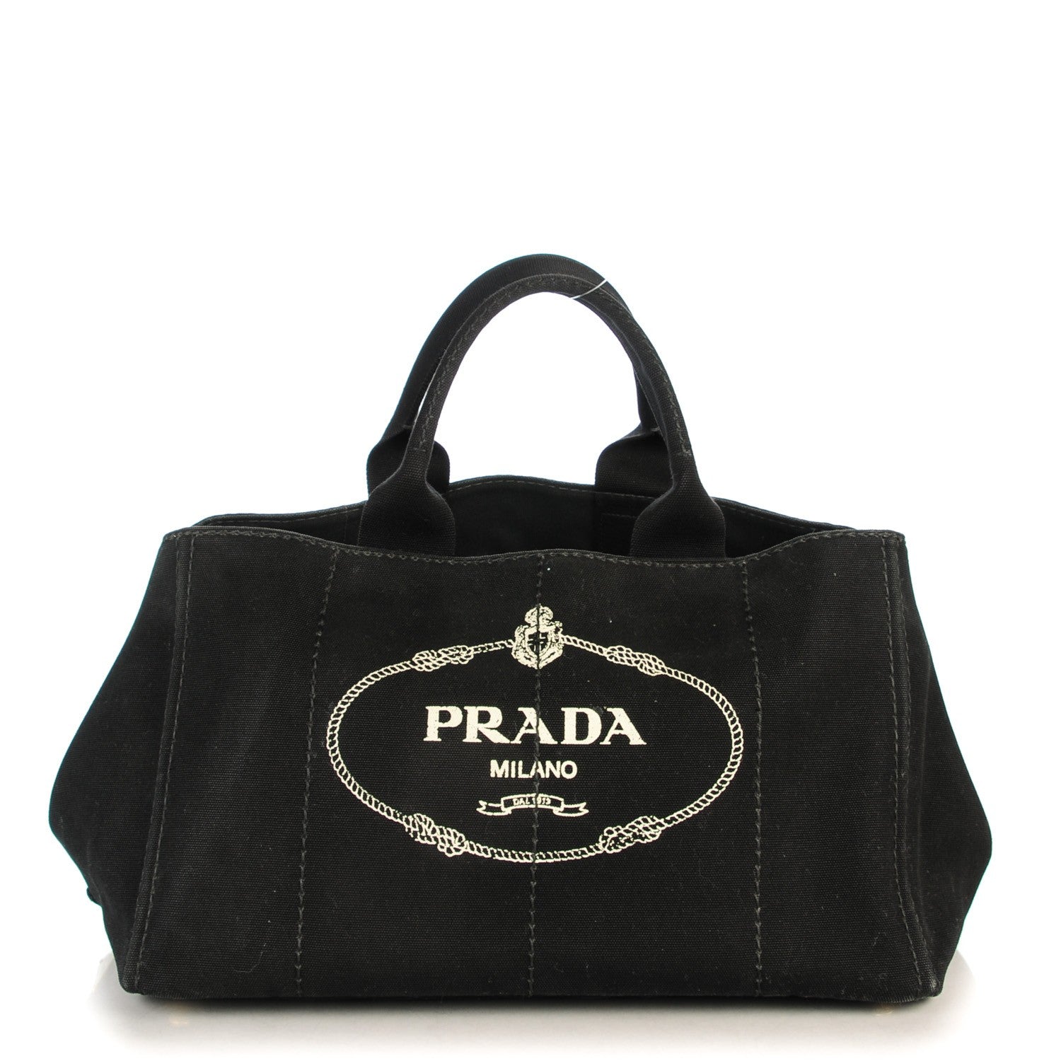 Prada Canapa Logo Tote Black 1 of 7