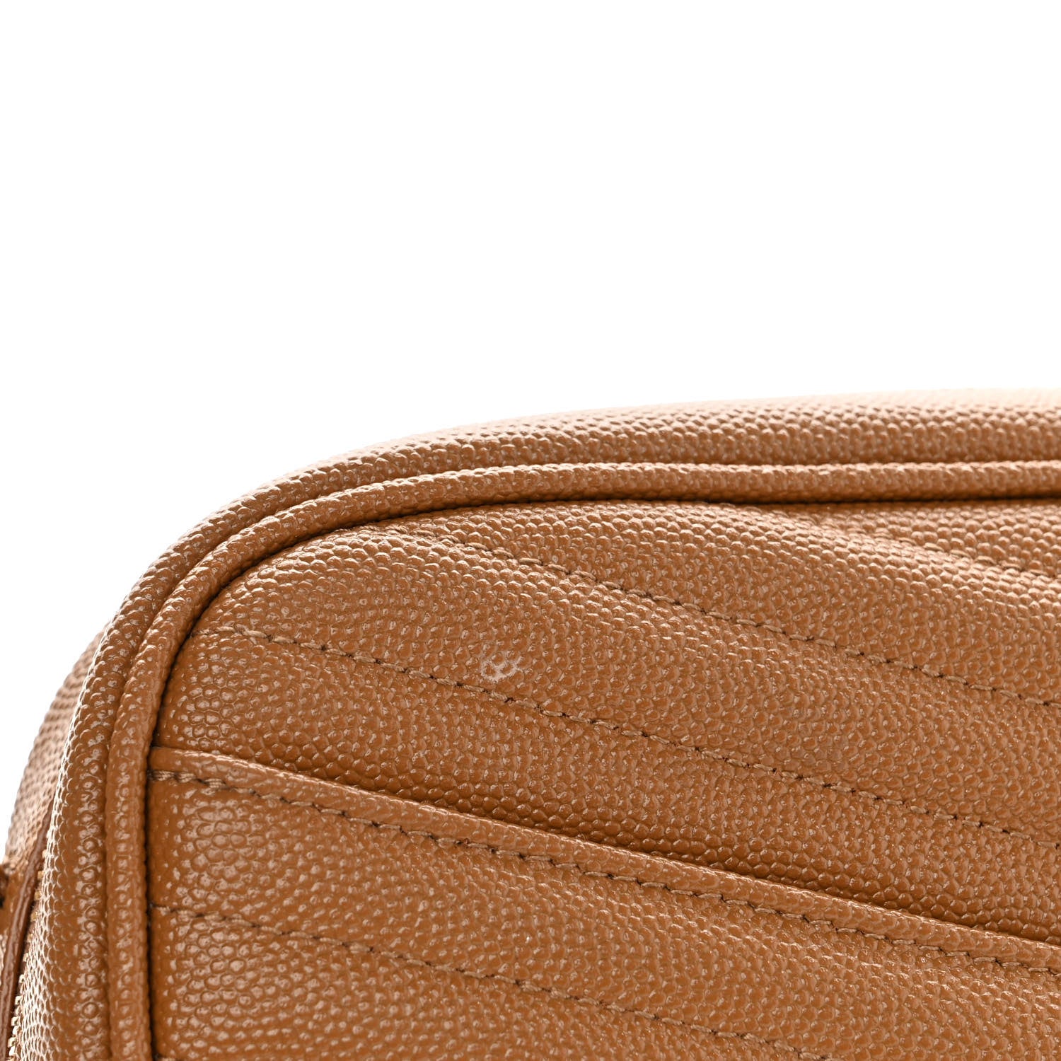 Saint Laurent Grain De Poudre Matelasse Monogram Mini Lou Camera Bag Dark Natural 9 of 9