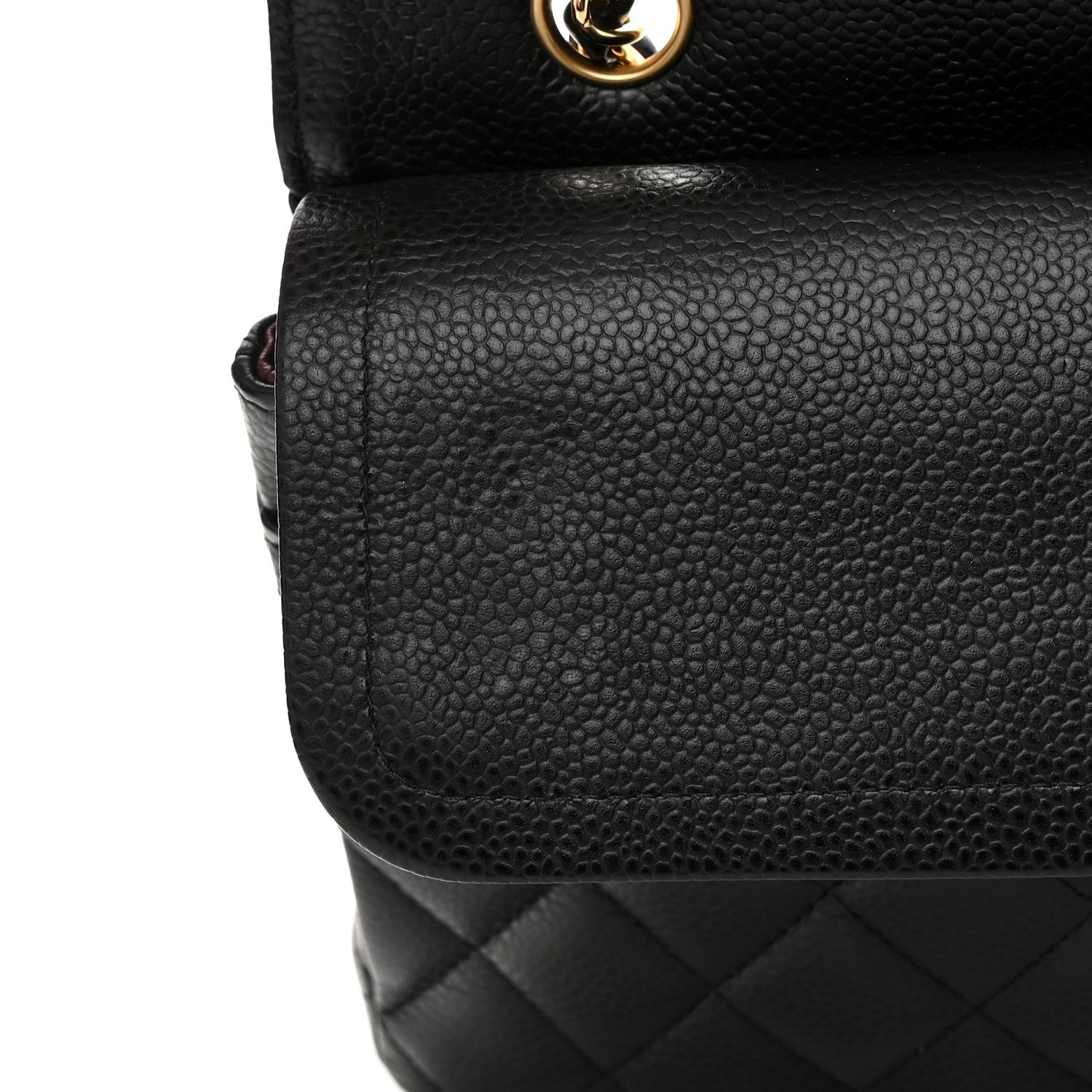 Chanel Caviar Quilted Medium Double Flap Black 13 of 15