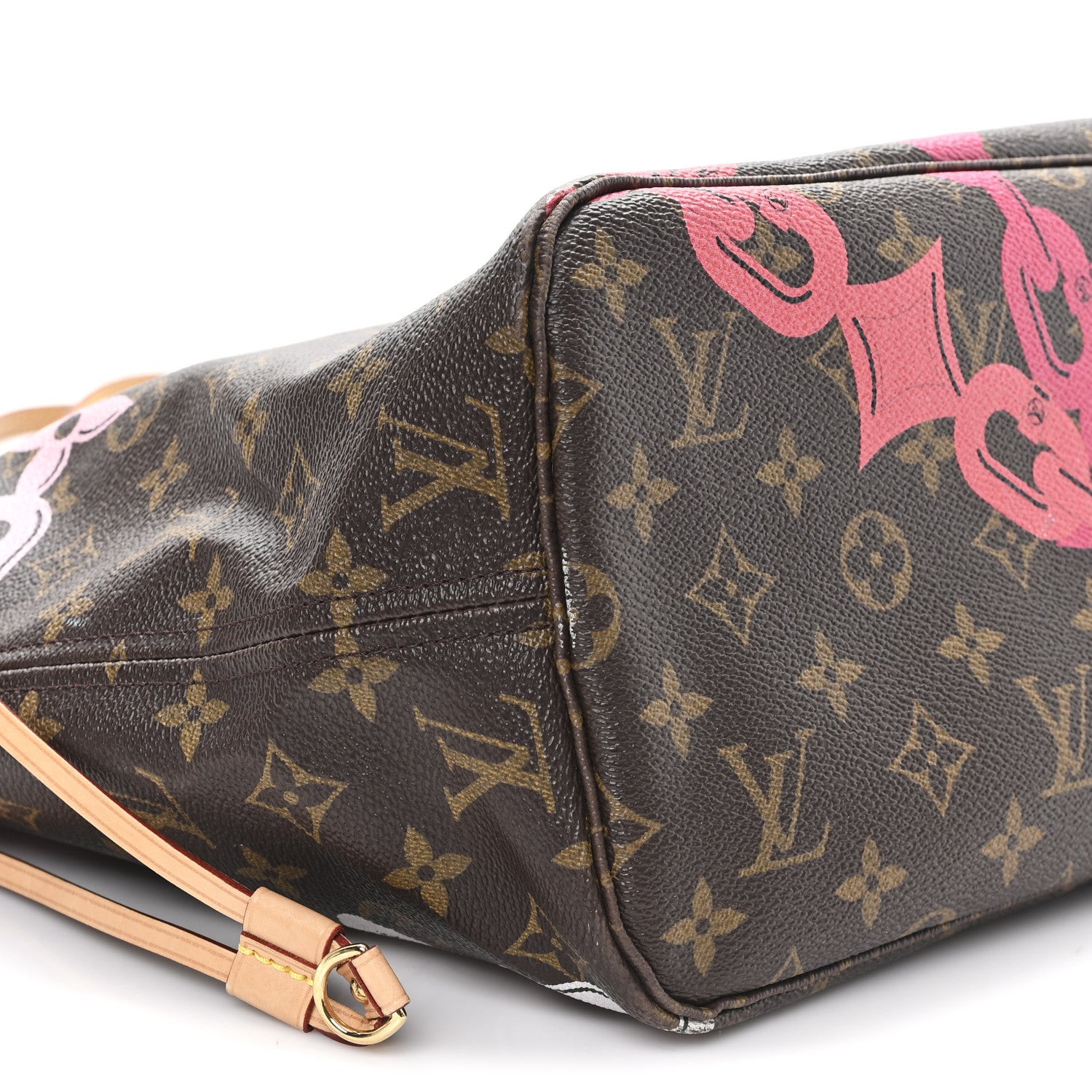 Louis Vuitton Monogram Bay Neverfull MM Rose Ballerine Poppy 10 of 13