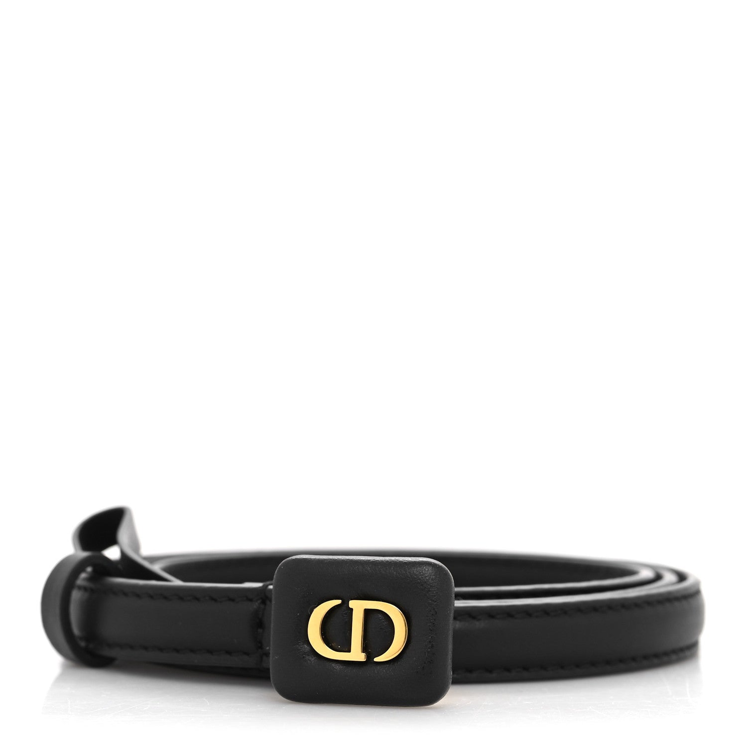 Christian Dior Calfskin Bobby CD Belt 75 Black 1 of 6