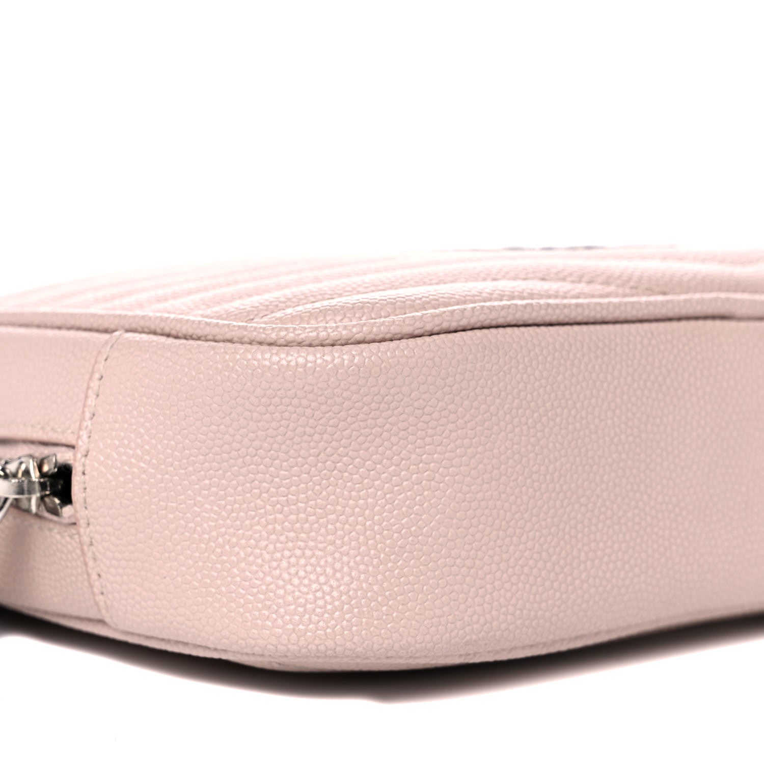 Saint Laurent Grain De Poudre Matelasse Monogram Mini Lou Camera Bag Marble Pink 8 of 11