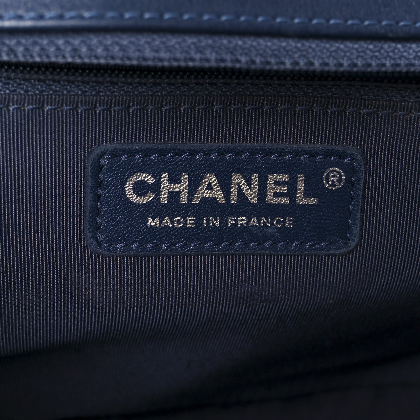 Calfskin Quilted New Medium Boy Flap Dark Blue