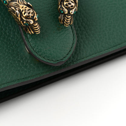 Gucci Pebbled Calfskin Small Dionysus Shoulder Bag Emerald 12 of 14