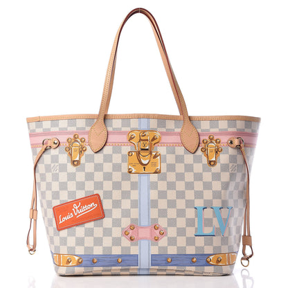 Louis Vuitton Damier Azur Summer Trunks Neo Neverfull MM 3 of 12