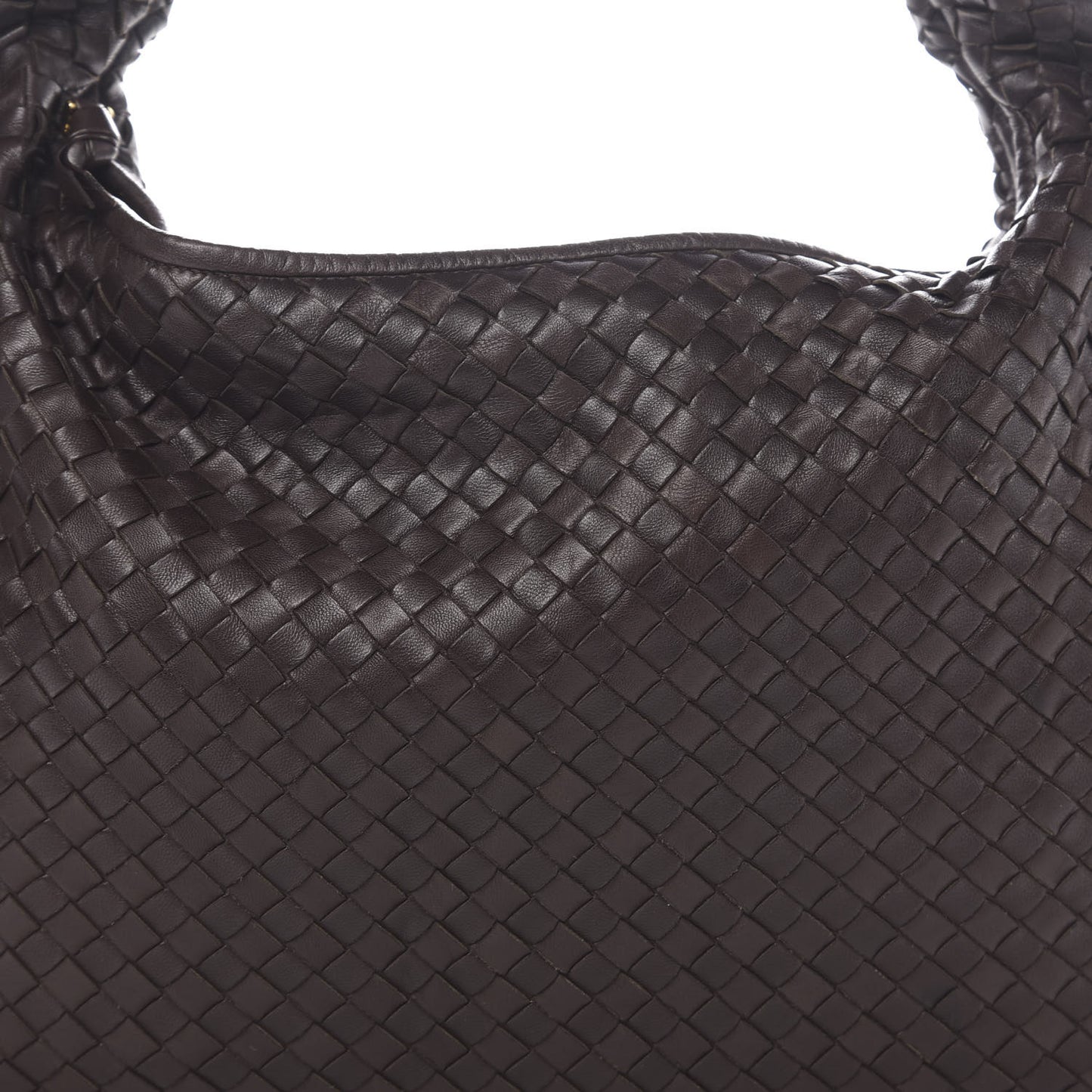 Nappa Intrecciato Large Veneta Hobo Ebano