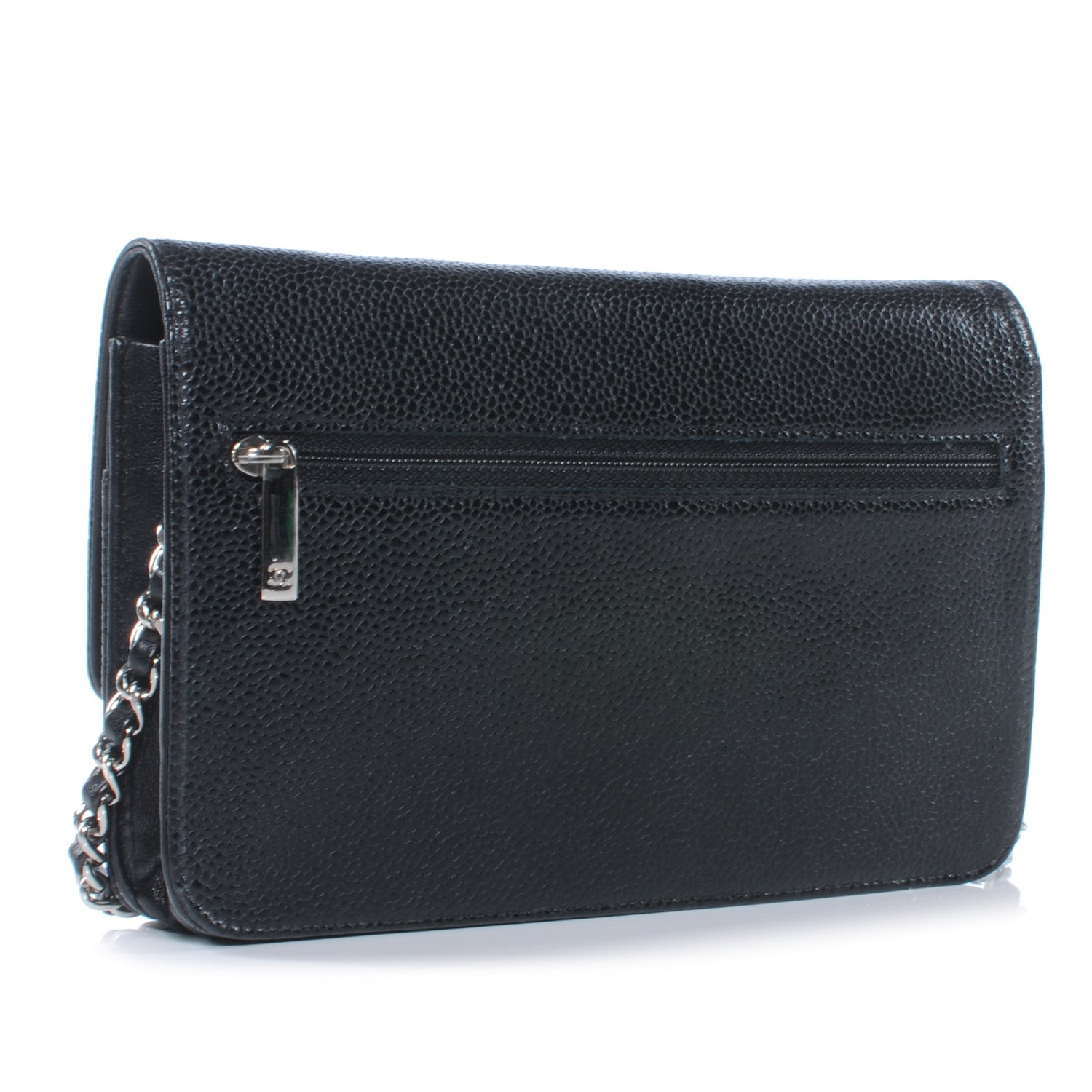 Chanel Caviar Wallet on Chain WOC Black 3 of 7