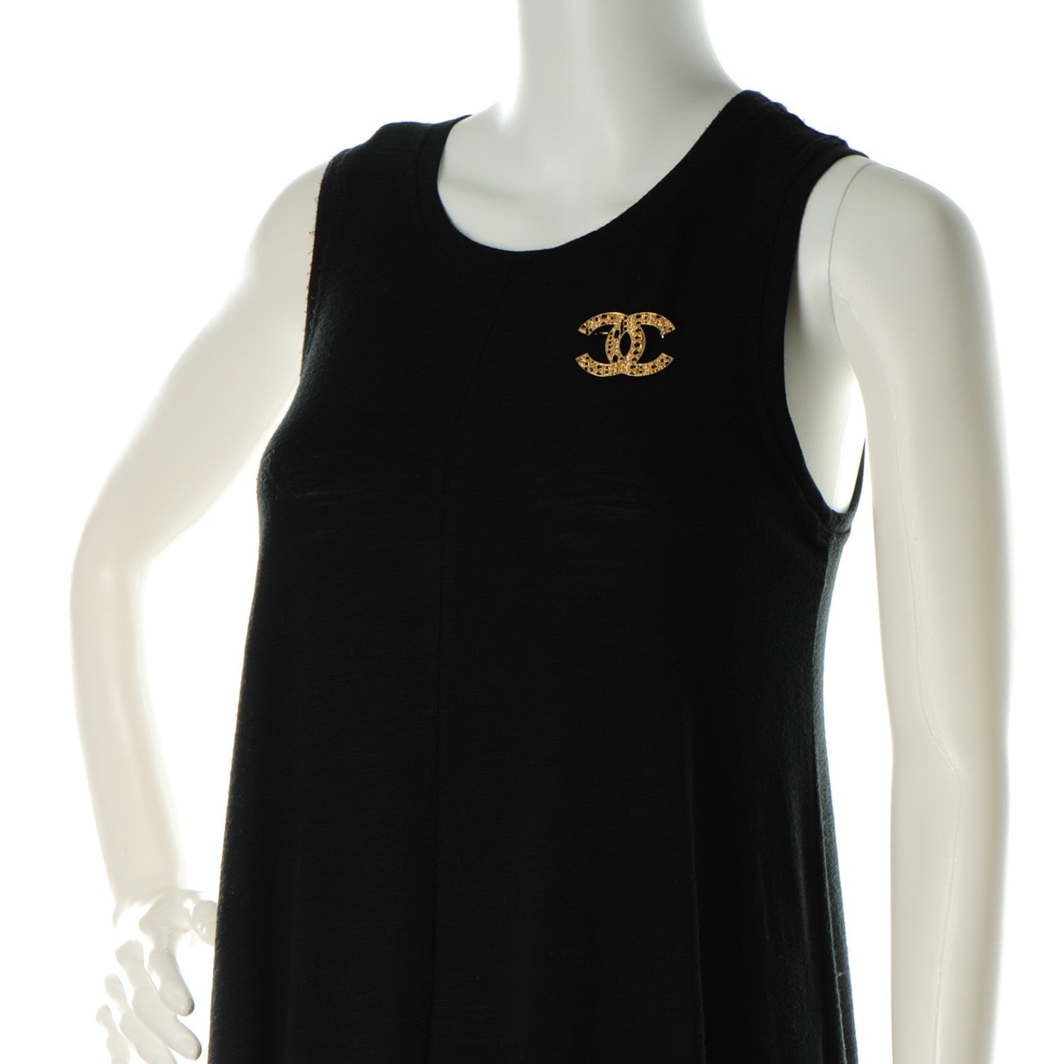 Chanel Chain CC Brooch Pin Gold 2 of 5