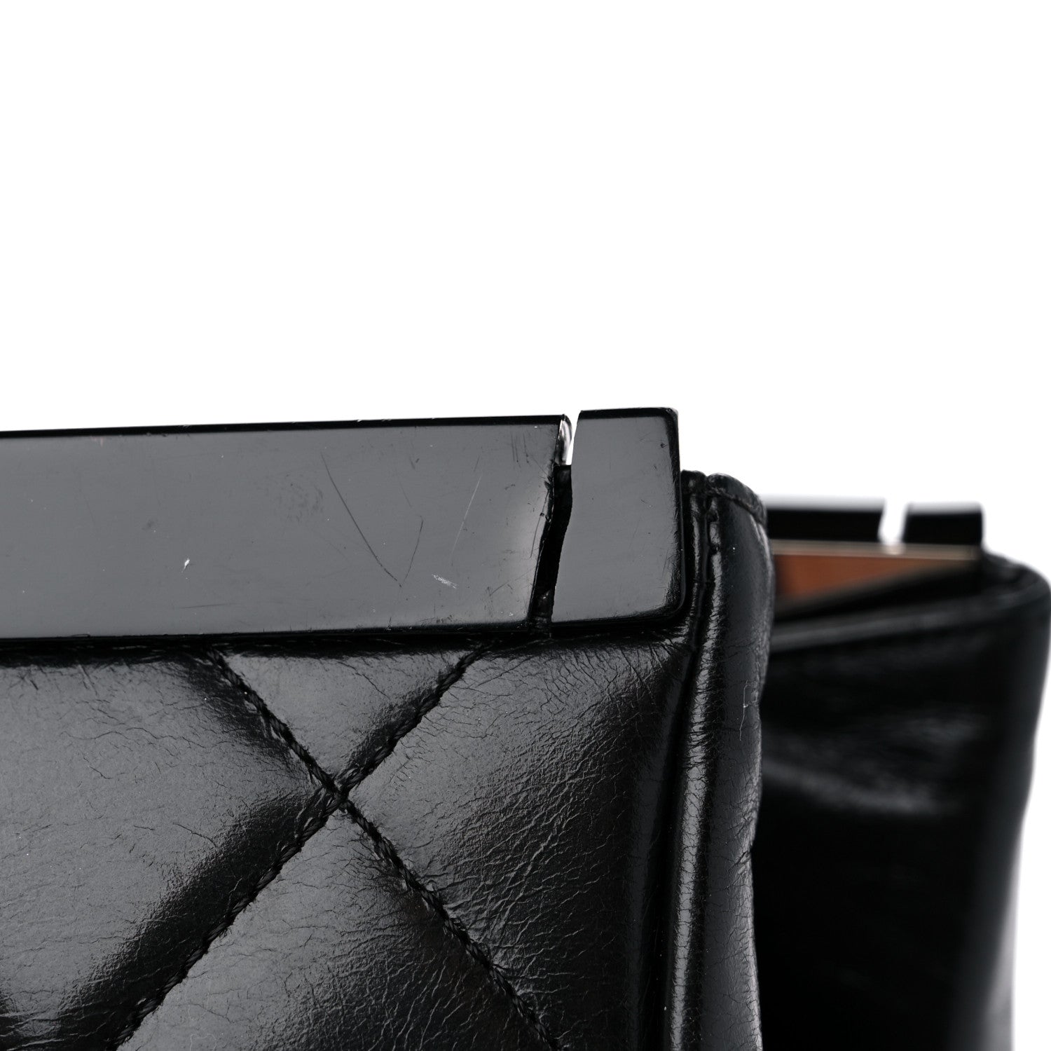 Chanel Glazed Calfskin Quilted Large CC Delivery Tote Black 15 of 17