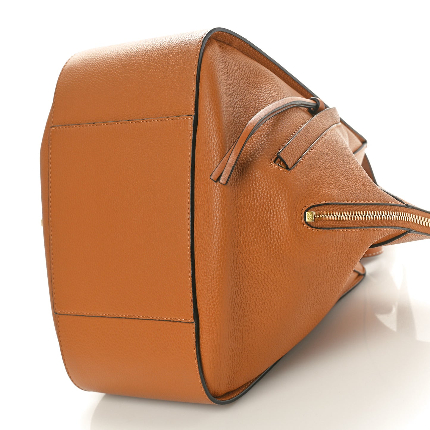Grained Calfskin Small Hammock Shoulder Bag Tan