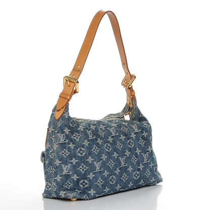 Louis Vuitton Monogram Denim Baggy PM Blue 3 of 6