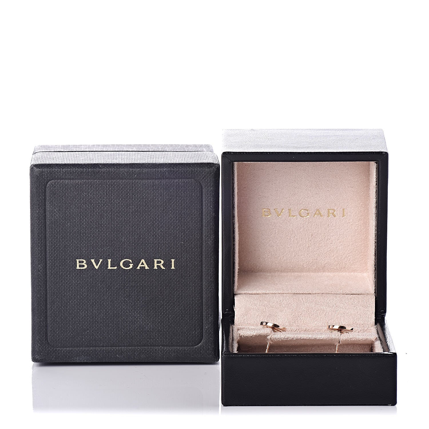 Bulgari 18K Rose Gold Mother of Pearl BVLGARI BVLGARI Stud Earrings 5 of 5