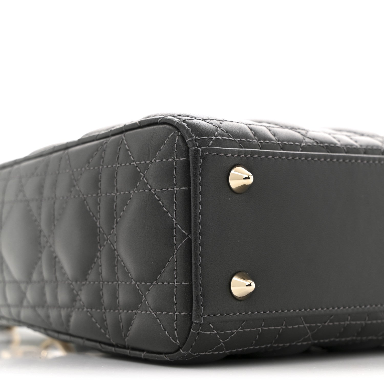 Christian Dior Lambskin Cannage Gradient Small My ABCDior Lady Dior Grey 9 of 12