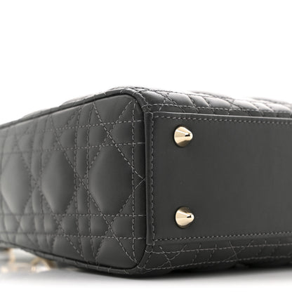 Christian Dior Lambskin Cannage Gradient Small My ABCDior Lady Dior Grey 9 of 12