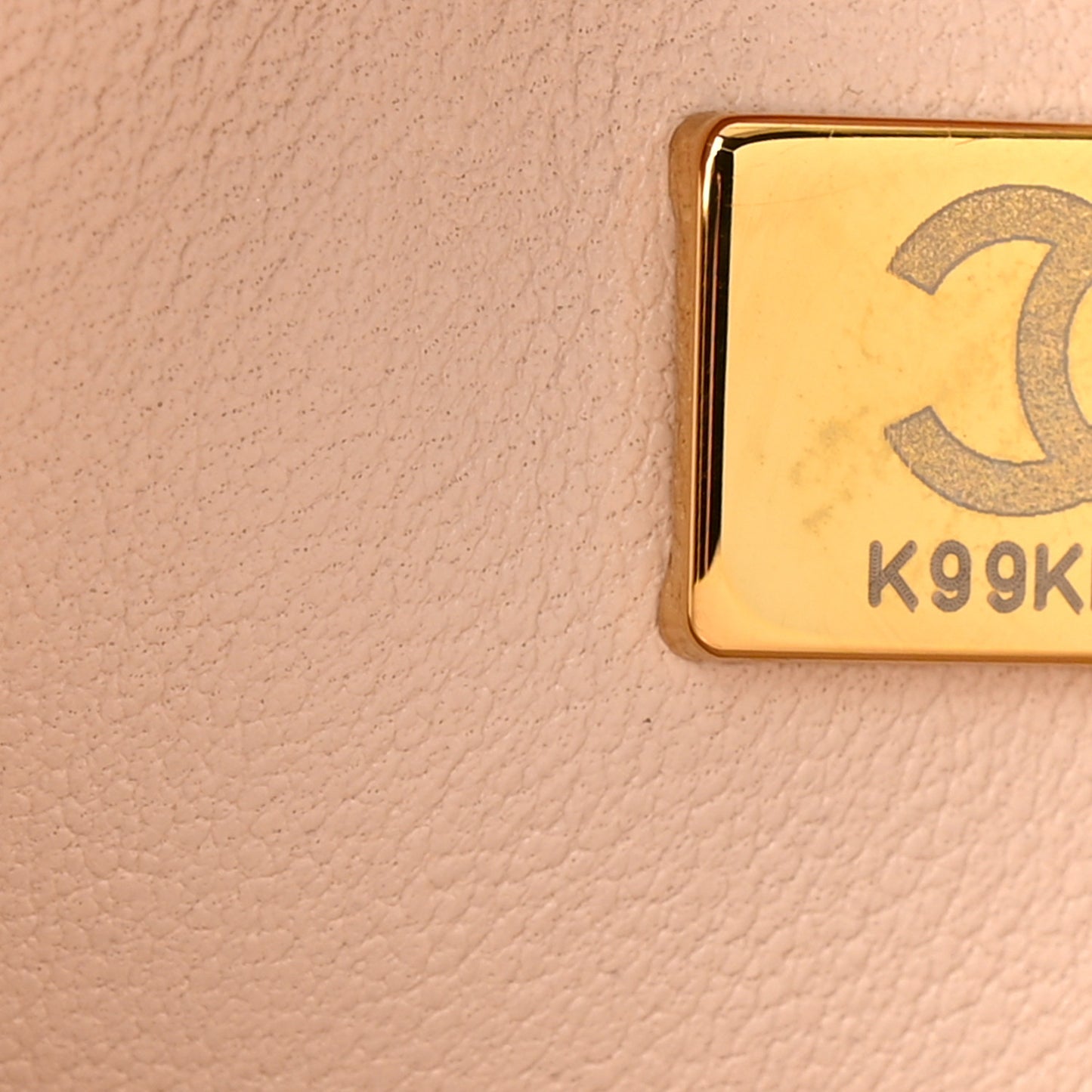 Caviar Quilted Medium Double Flap Ecru