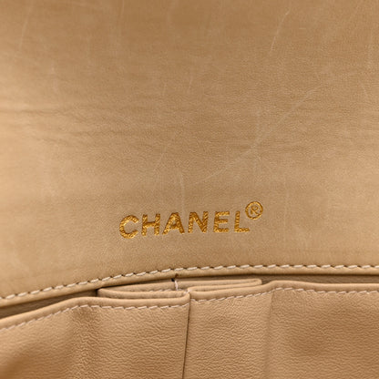 Chanel Lambskin Patent East West Chocolate Bar Flap Beige 6 of 11