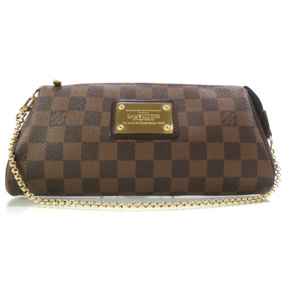 Louis Vuitton Damier Ebene Eva Clutch 1 of 9