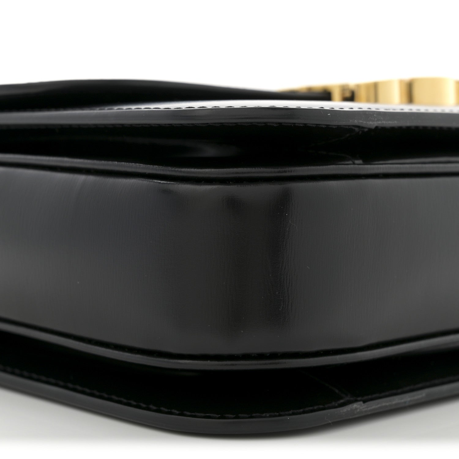 Celine Shiny Calfskin Medium Triomphe Black 9 of 11