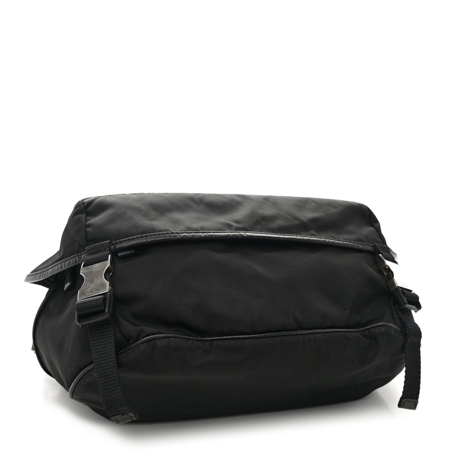 Nylon Tessuto Montagna Messenger Bag Black