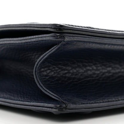 Christian Dior Grained Calfskin Medium Diorama Flap Bag Indigo 9 of 15