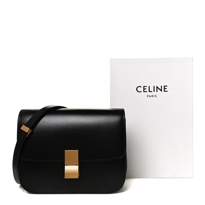 Celine Box Calfskin Medium Classic Box Flap Bag Black 15 of 15