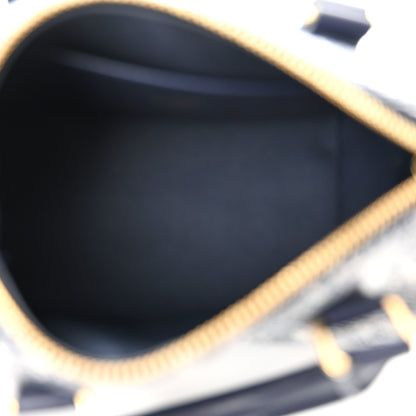 Louis Vuitton Monoglam Speedy Bandouliere 20 Blue 5 of 9