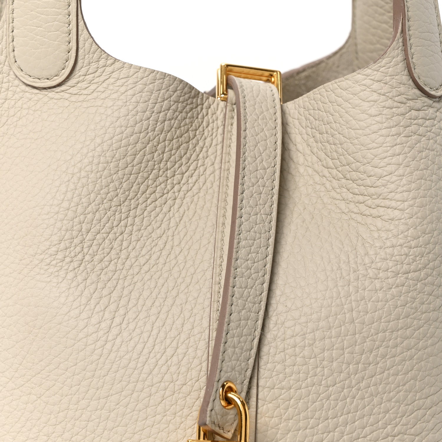 Hermes Taurillon Clemence Picotin Lock 18 PM Beton 8 of 10