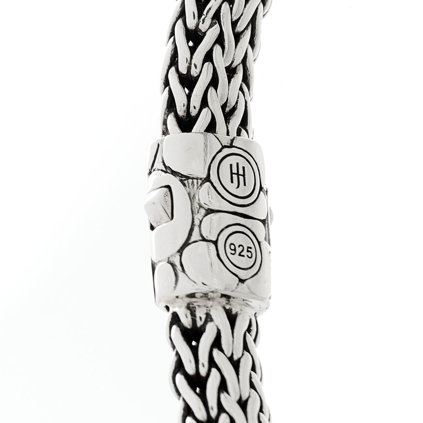 Sterling Silver White Topaz Quartz Three Station Kali Classic Chain Bracelet