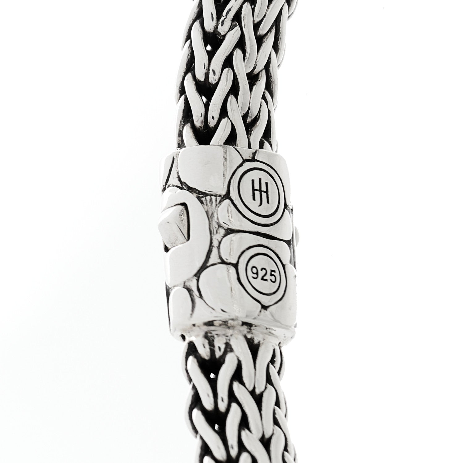 John Hardy Sterling Silver White Topaz Quartz Three Station Kali Classic Chain Bracelet 3 of 4